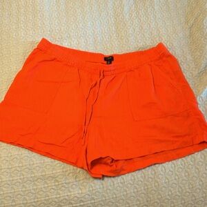 J.Crew Factory linen blend drawstring shorts, ladies XL, cool and comfortable!